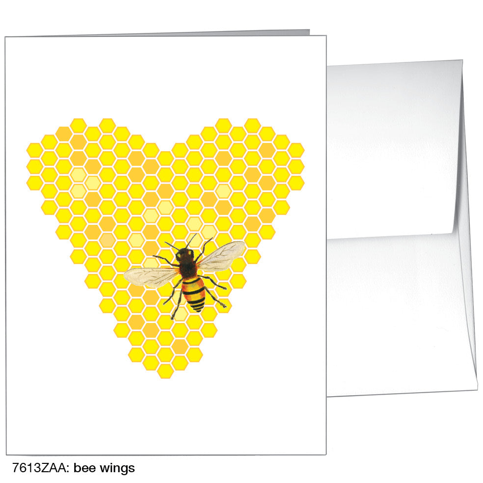 Bee Wings, Greeting Card (7613ZAA), A2, printedcanvas.com