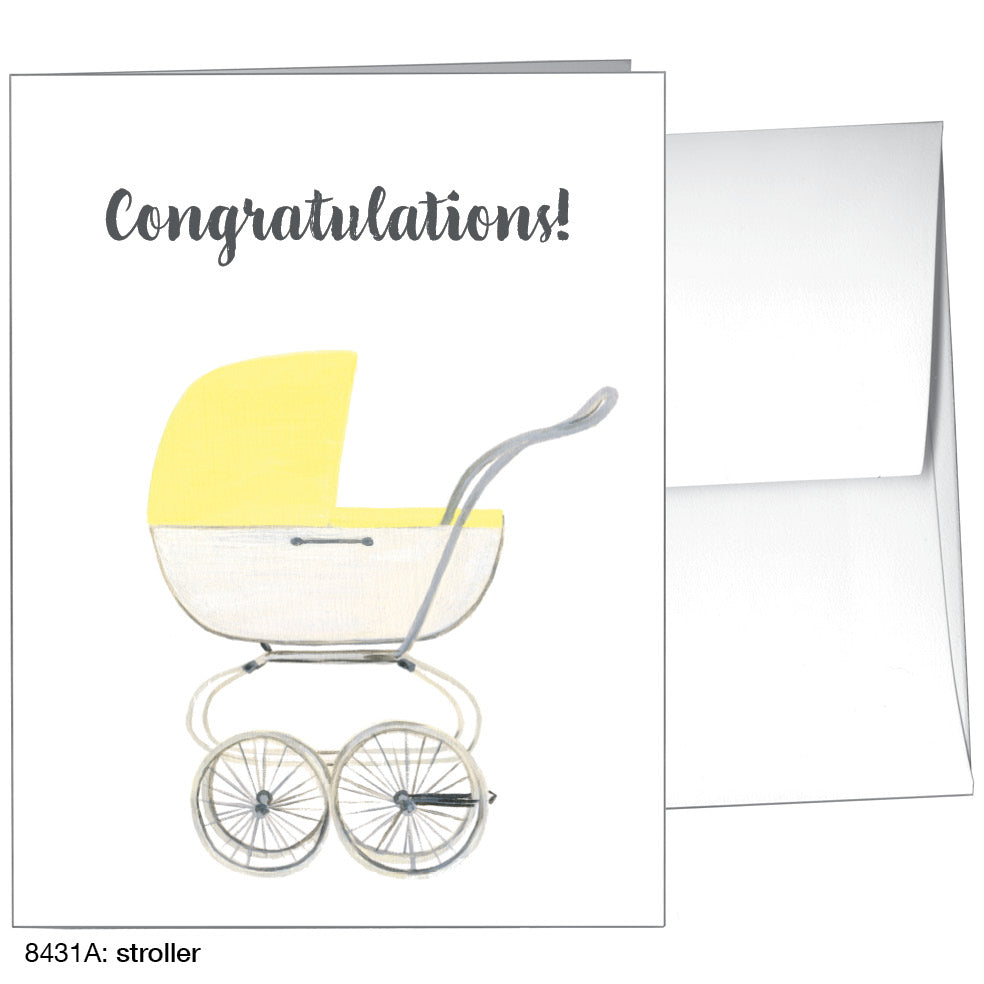Stroller, Greeting Card (8431A), A2, printedcanvas.com