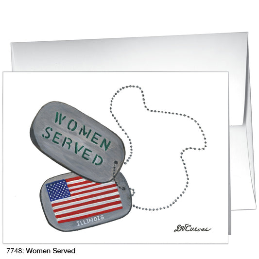 Women Served, Greeting Card (7748A), Front, www.printedcanvas.com
