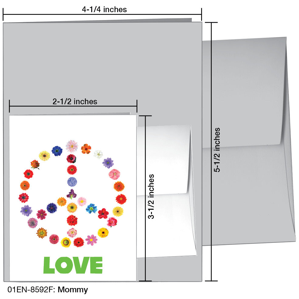 Mommy, Greeting Card (8592F), Enclosure, www.printedcanvas.com