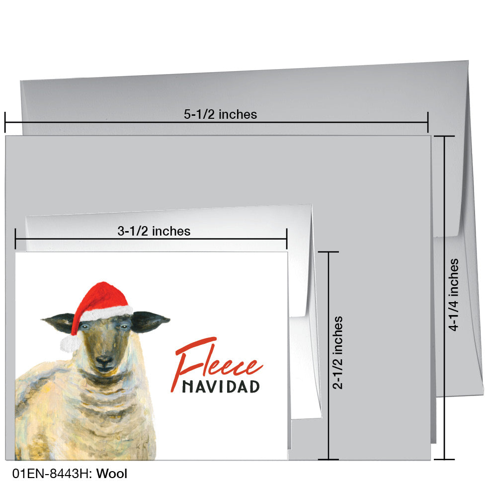 Wool, Greeting Card (8443H), Enclosure, www.printedcanvas.com