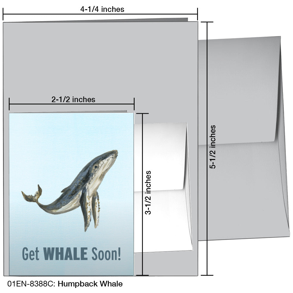 Humpback Whale, Greeting Card (8388C), Enclosure, www.printedcanvas.com