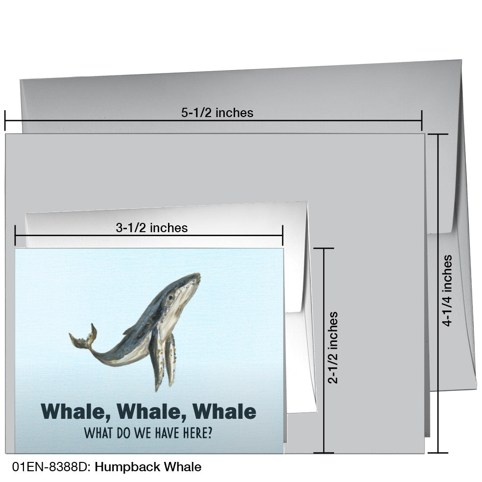 Humpback Whale, Greeting Card (8388D), Enclosure, printedcanvas.com