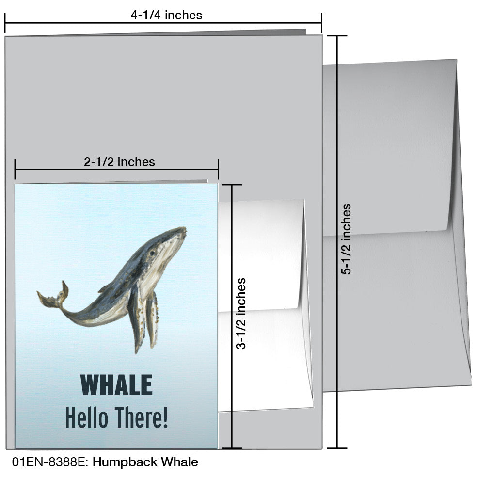 Humpback Whale, Greeting Card (8388E), Enclosure, printedcanvas.com