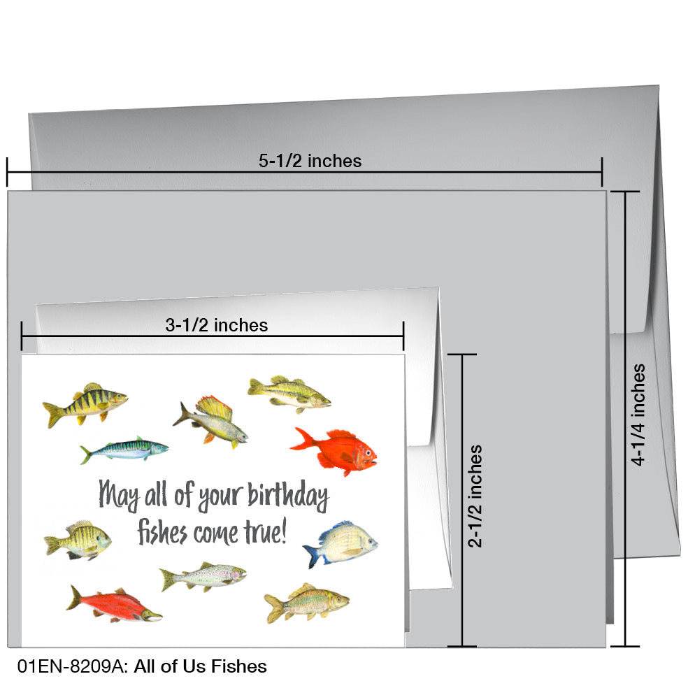 All of Us Fishes, Greeting Card (8209A), Enclosure, printedcanvas.com