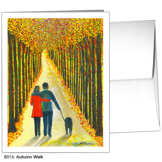 Autumn Walk, Greeting Card (8014A), Front, www.printedcanvas.com