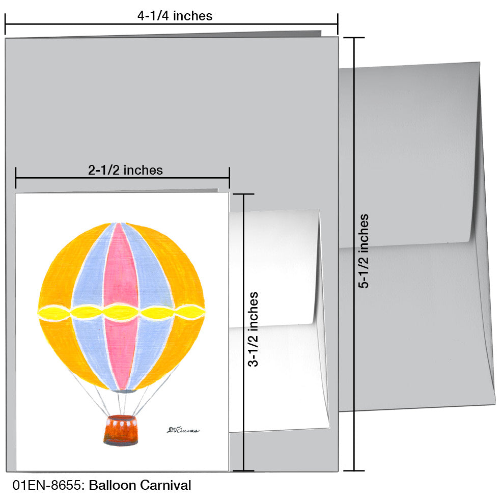 Balloon Carnival, Greeting Card (8655), Enclosure, printedcanvas.com