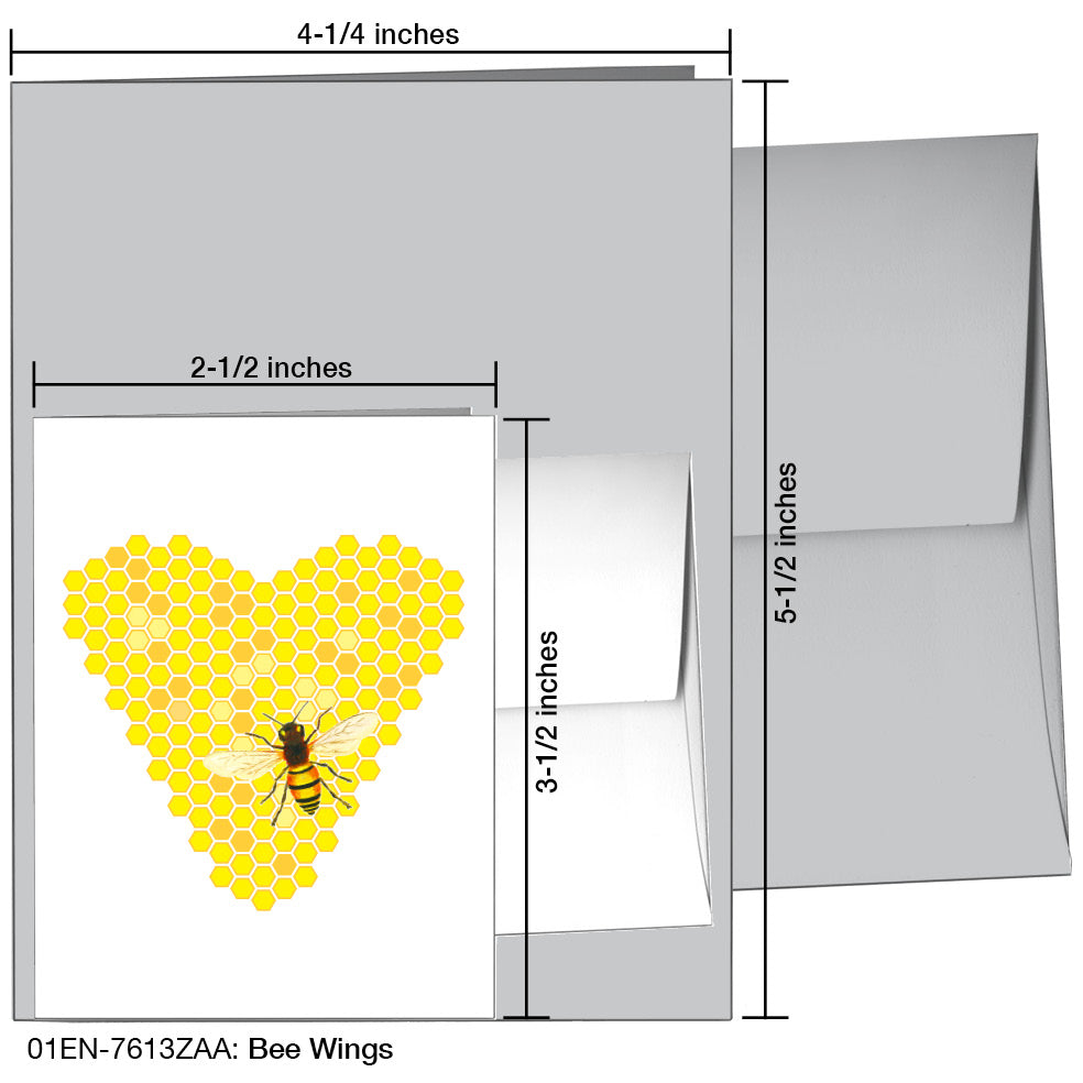 Bee Wings, Greeting Card (7613ZAA), Enclosure, printedcanvas.com