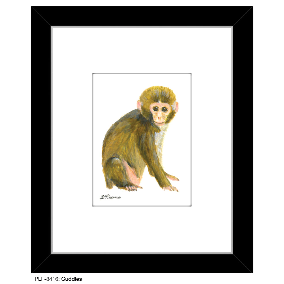 Cuddles Monkey, Print (#8416A), Print Matted, www.printedcanvas.com