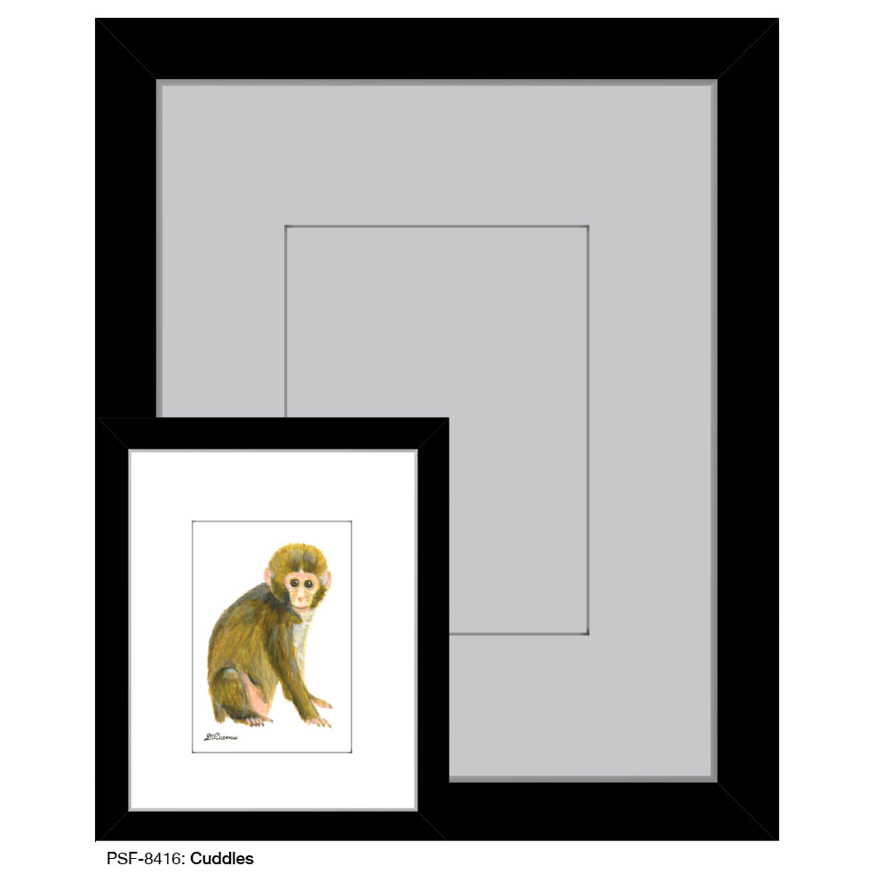 Cuddles Monkey, Print (#8416A), Print Matted, www.printedcanvas.com