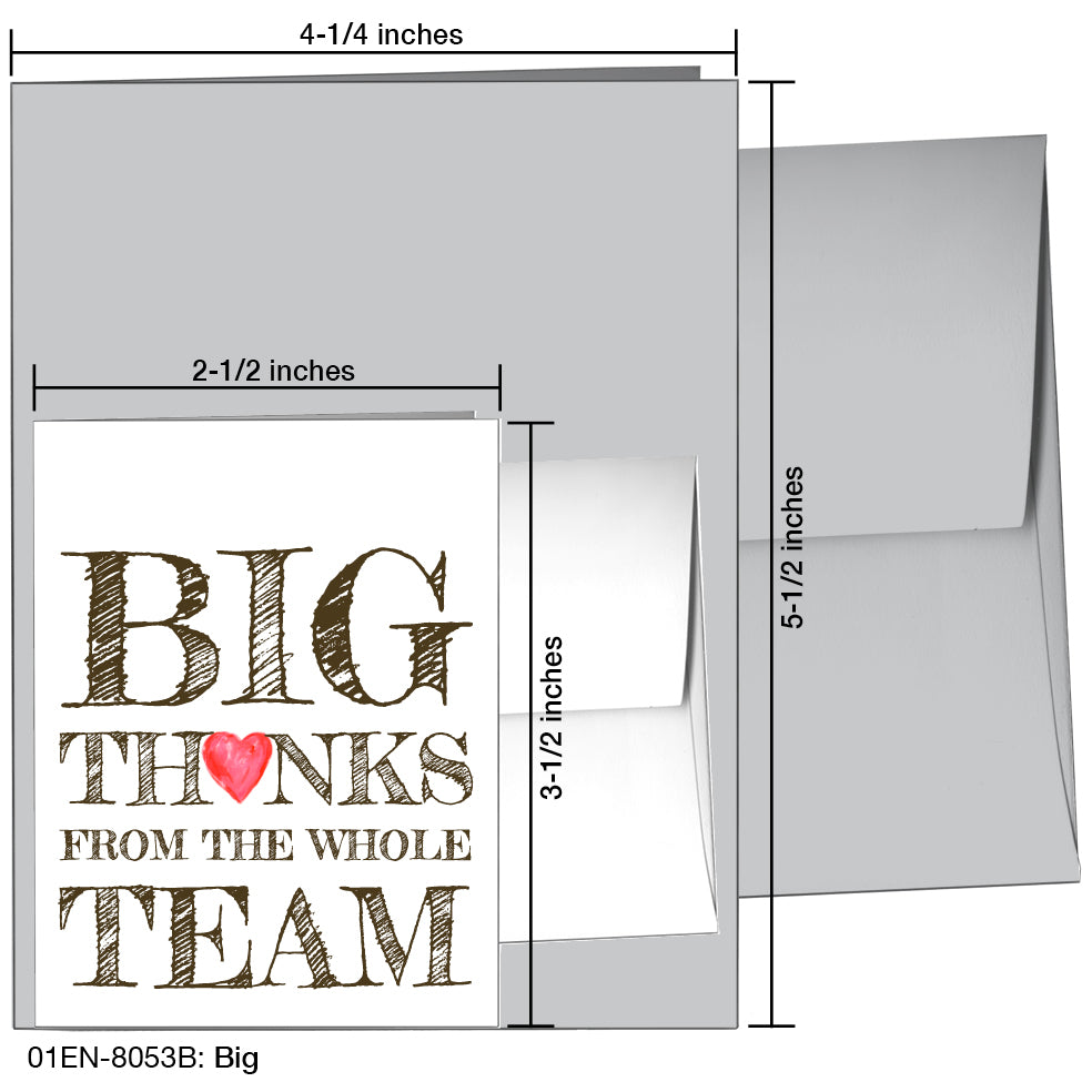 Big, Greeting Card (8053B), Enclosure, printedcanvas.com