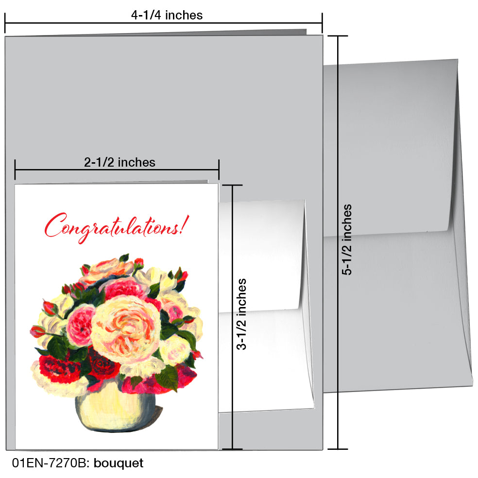 Bouquet, Greeting Card (7270B), Enclosure, printedcanvas.com