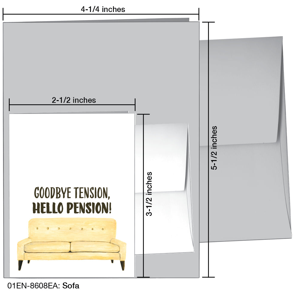 Sofa, Greeting Card (8608EA), Enclosure, printedcanvas.com