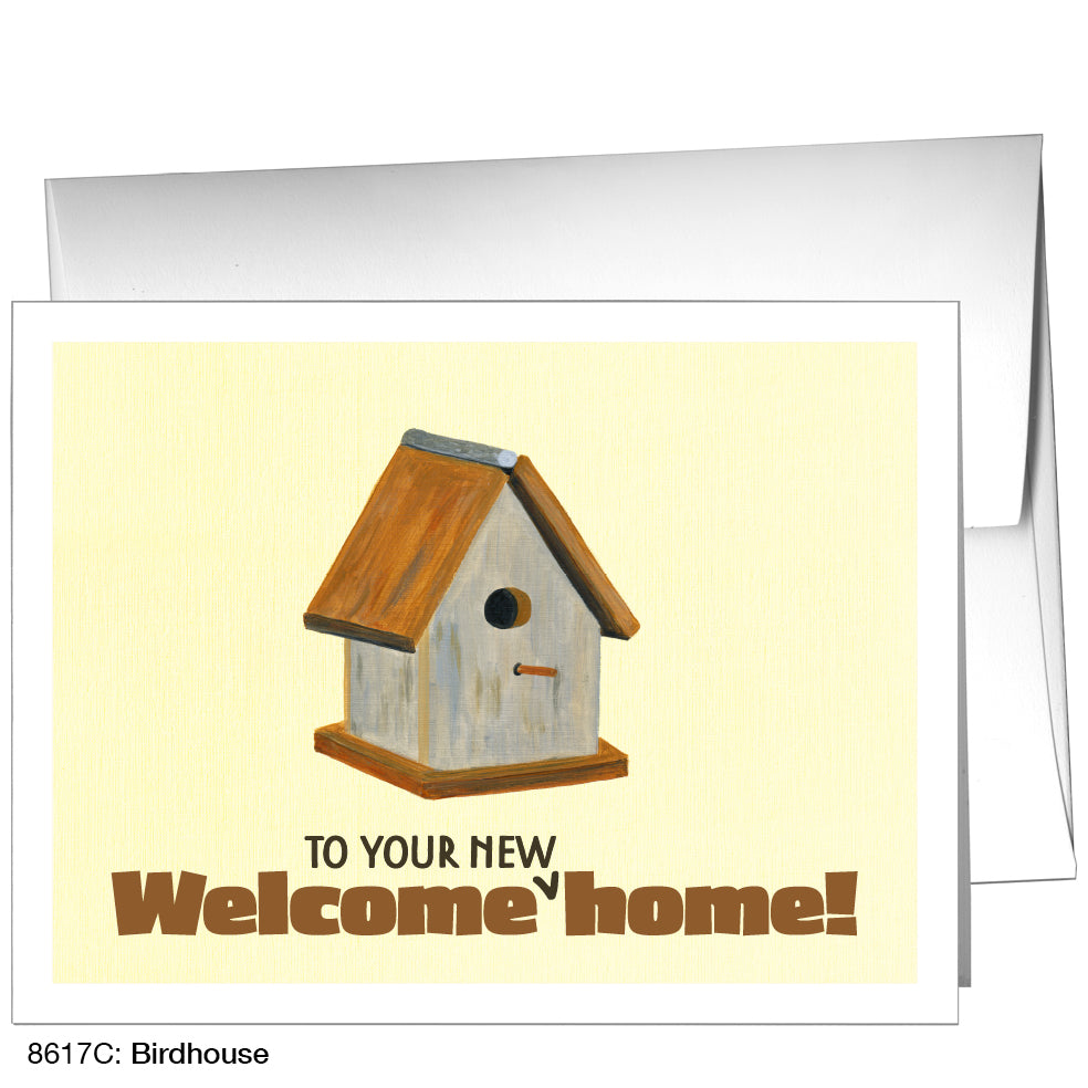 Birdhouse, Greeting Card (8617C), Front, www.printedcanvas.com