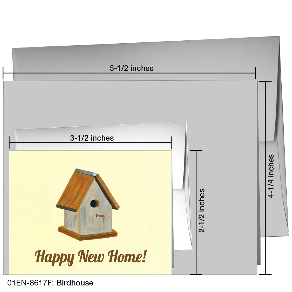 Birdhouse, Greeting Card (8617F), Enclosure Card, www.printedcanvas.com