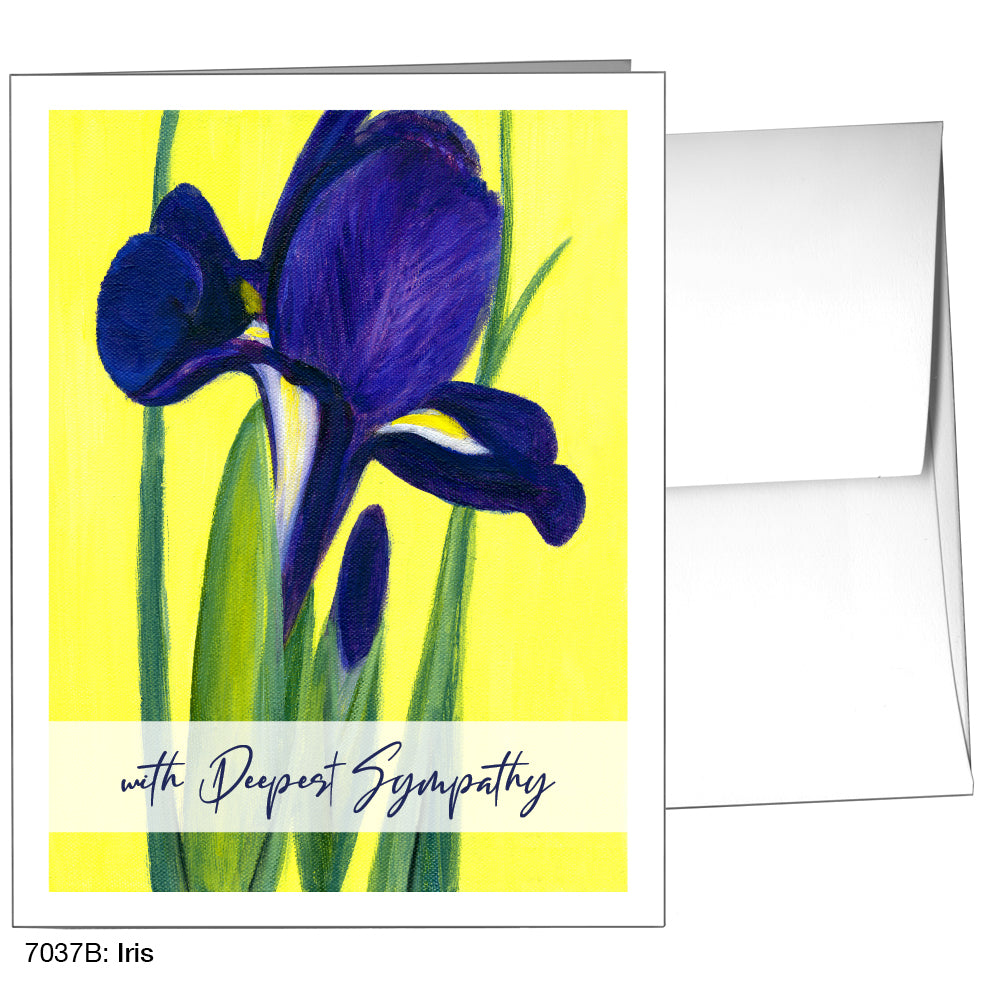 Iris, Greeting Card (7037B), A2 Card Front, www.printedcanvas.com