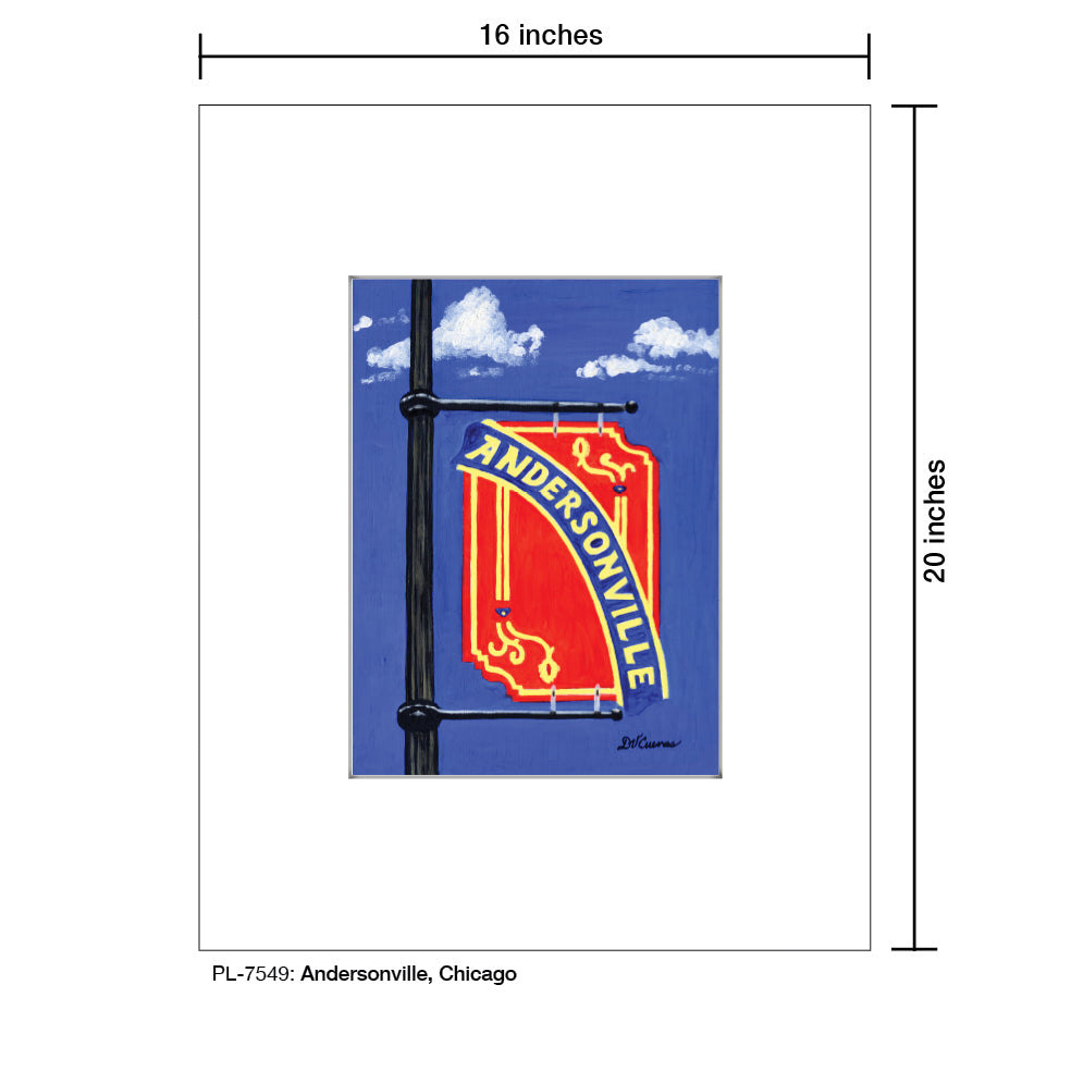 Andersonville, Chicago, Print (#7549) - Printed Canvas
