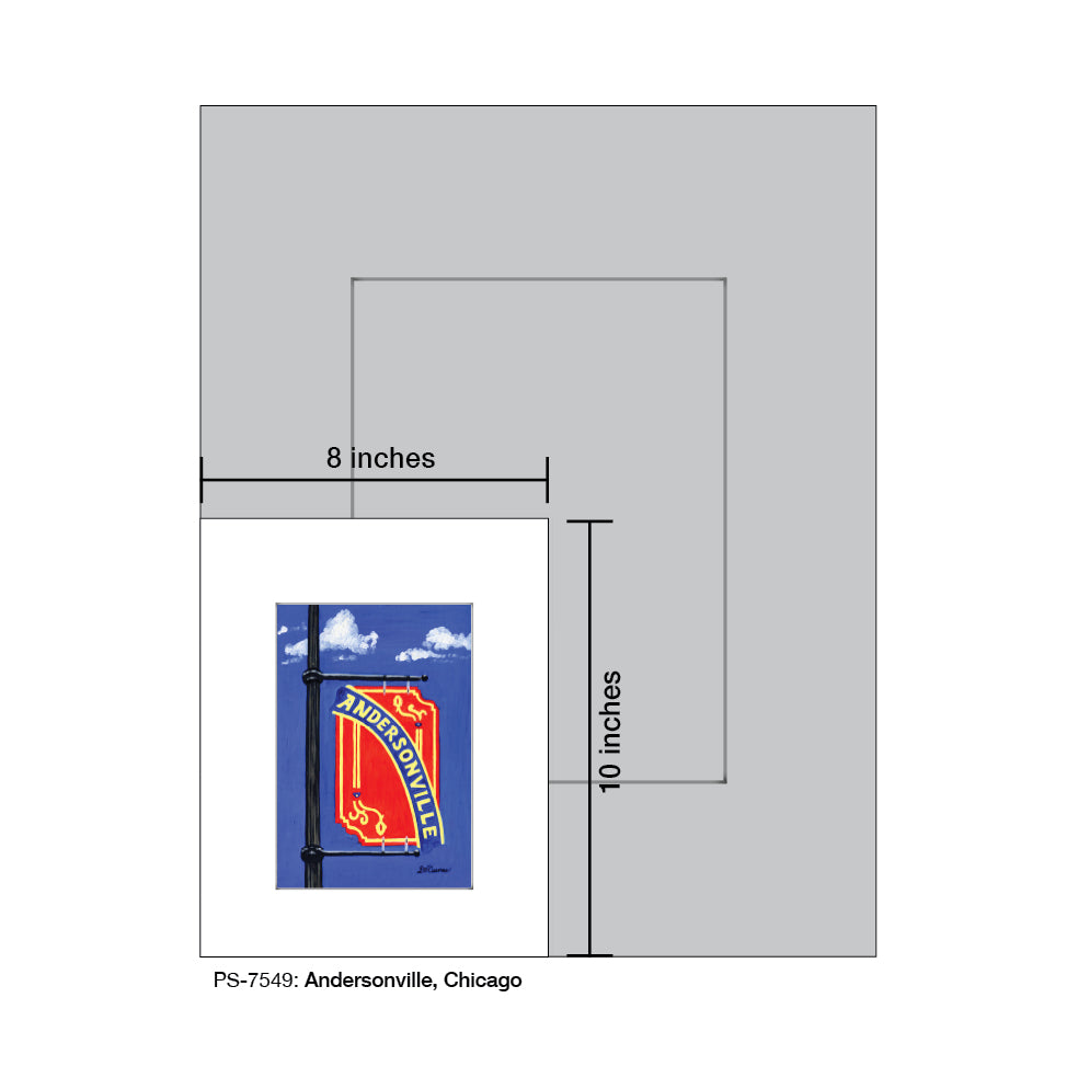 Andersonville, Chicago, Print (#7549) - Printed Canvas
