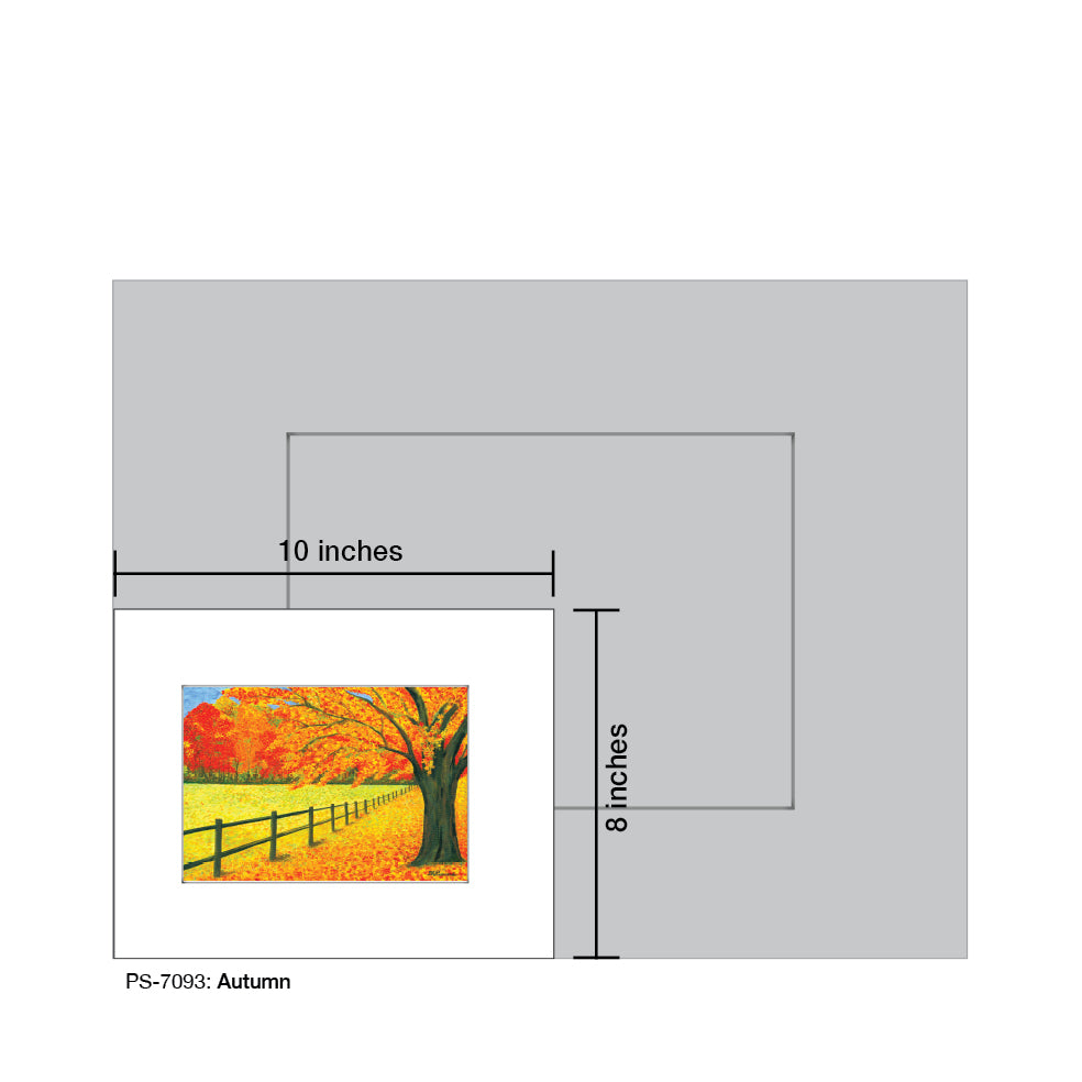 Autumn, Print (#7093A), Print Matted, www.printedcanvas.com