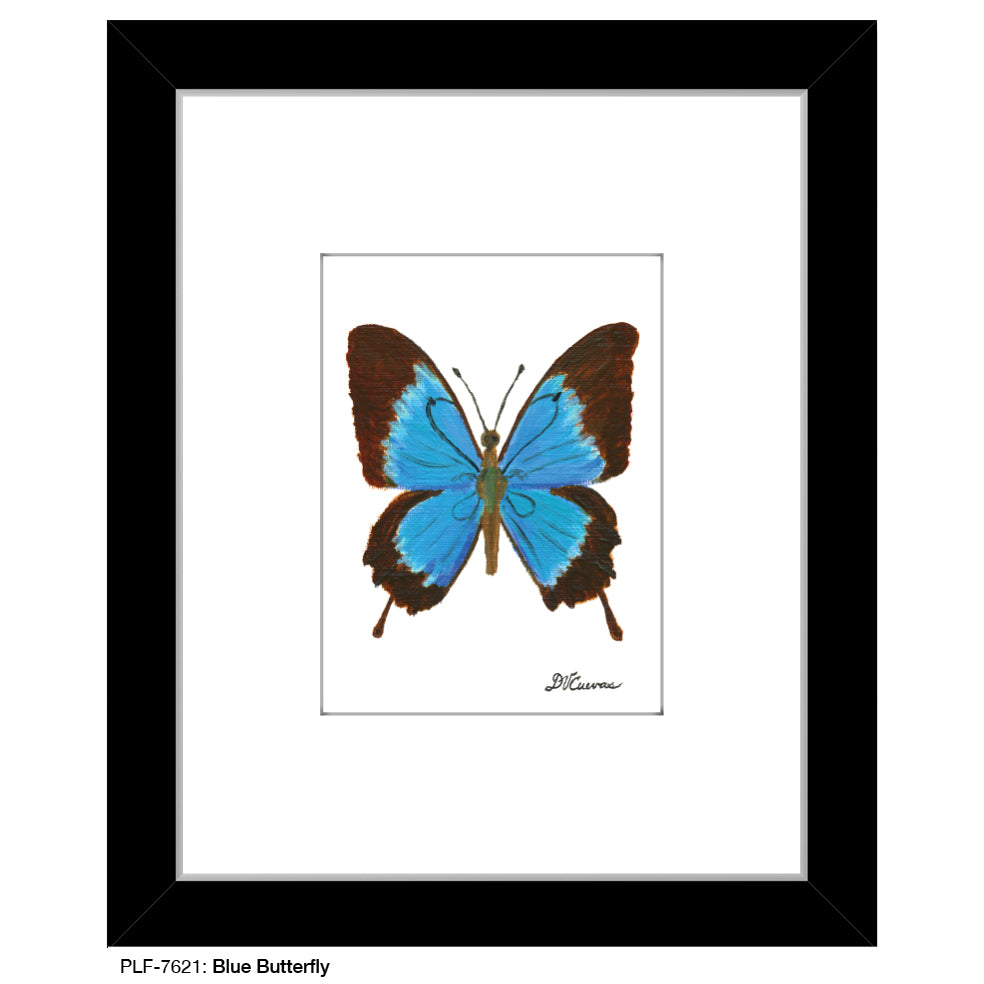 Blue Butterfly, Print (#7621) - Printed Canvas