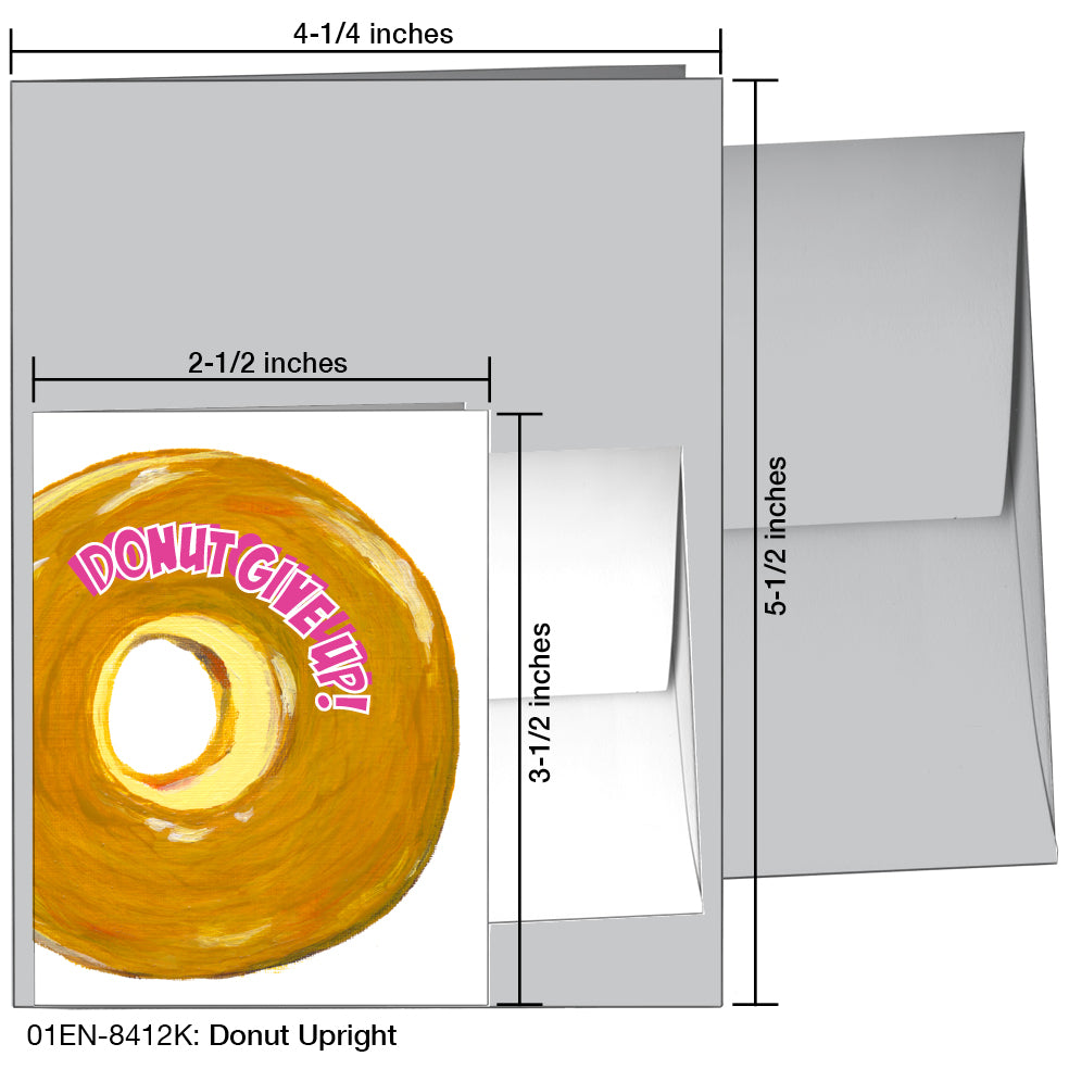 Donut Upright, Greeting Card (8412K), Enclosure, www.printedcanvas.com
