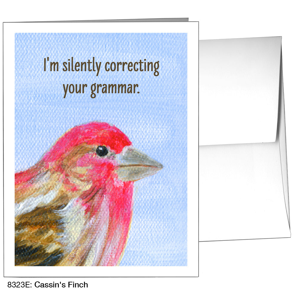 Cassin's Finch, Greeting Card (8323E), A2, printedcanvas.com