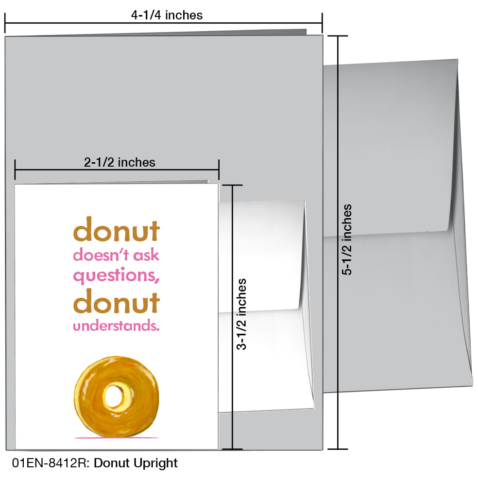 Donut Upright, Greeting Card (8412R), Enclosure, www.printedcanvas.com