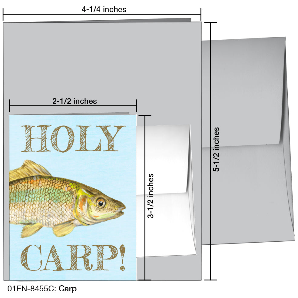 Carp, Greeting Card (8455C), Enclosure, printedcanvas.com