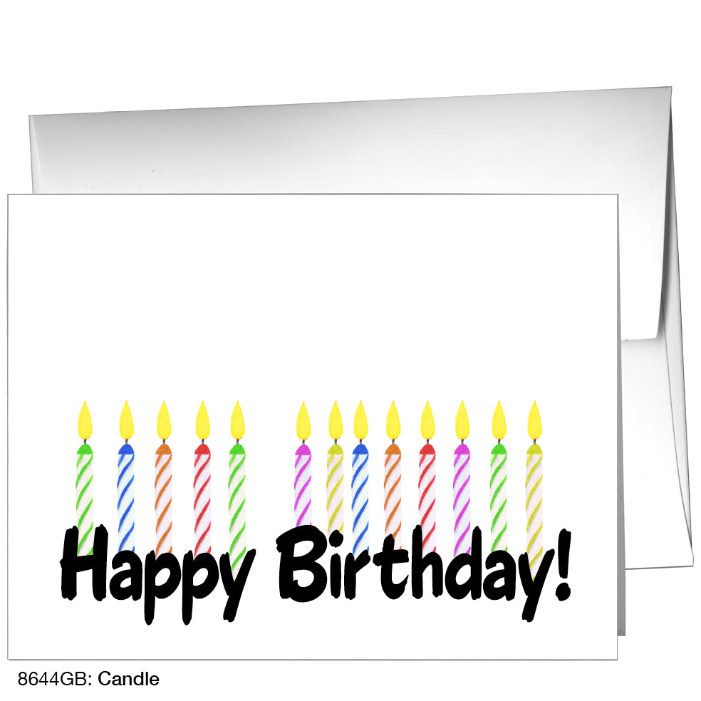 Candle, Greeting Card (8644GB), A2 Card Front, www.printedcanvas.com
