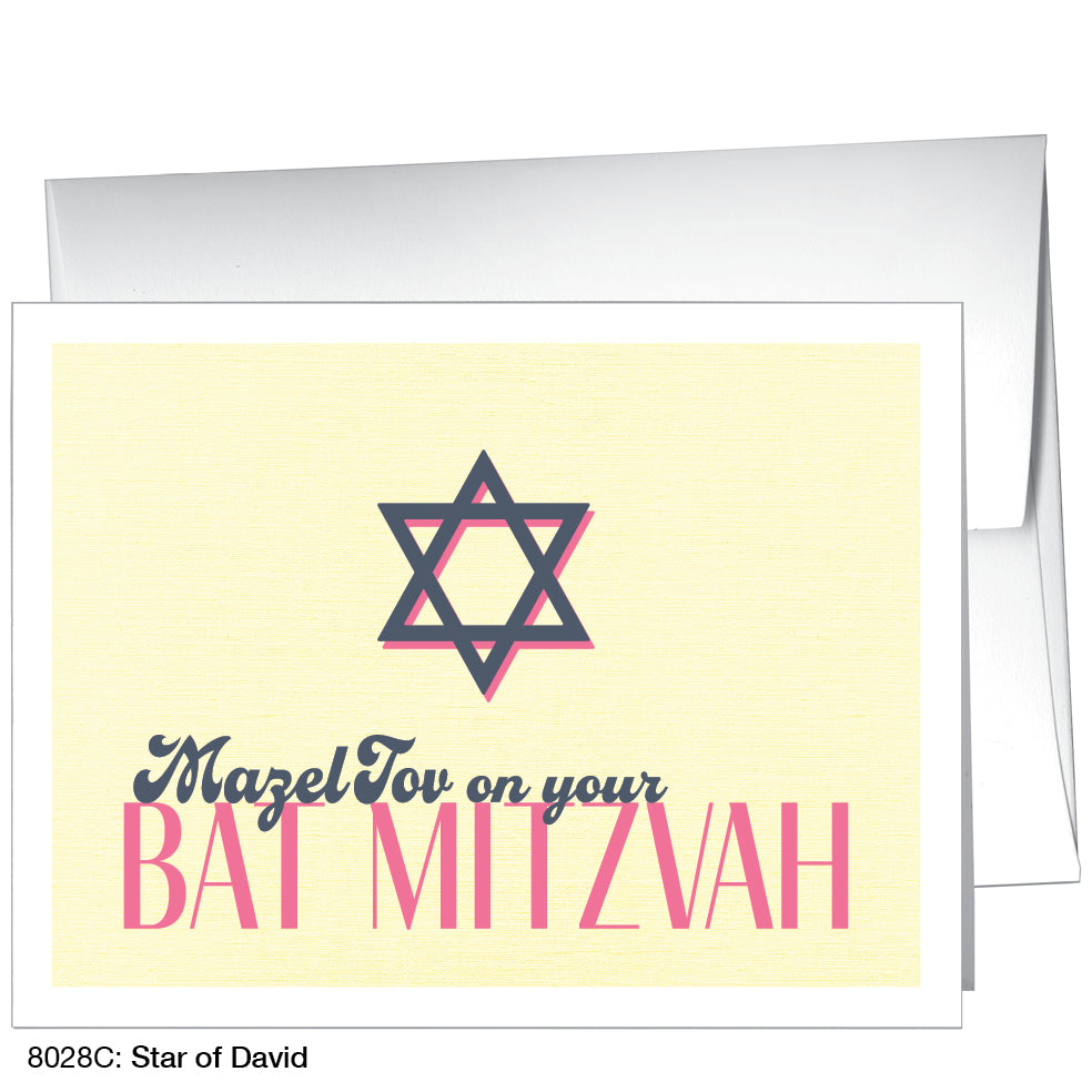Star of David, Greeting Card (8028C), A2, printedcanvas.com