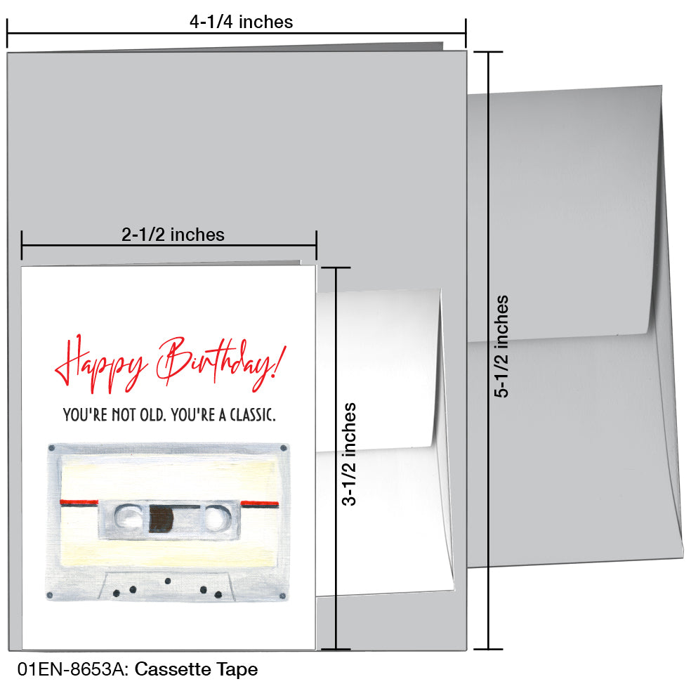 Cassette Tape, Greeting Card (8653A), Enclosure, www.printedcanvas.com