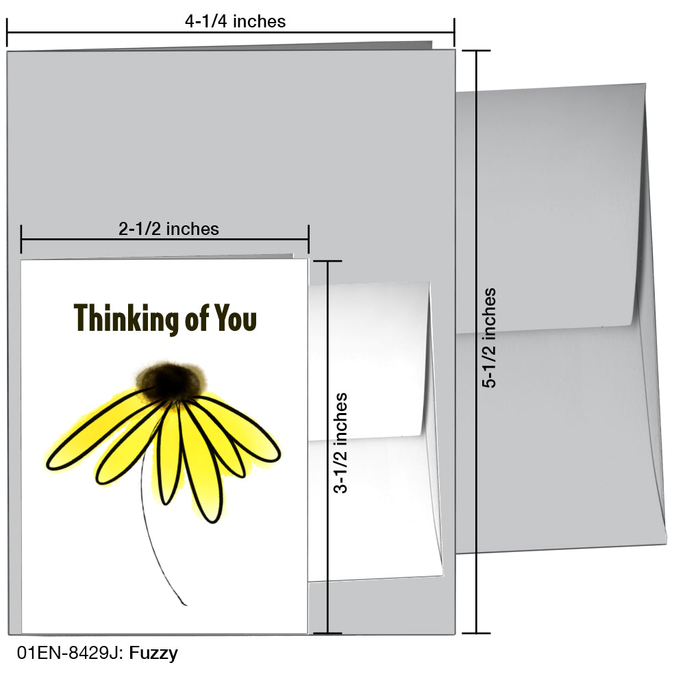 Fuzzy, Greeting Card (8429J), Enclosure, www.printedcanvas.com