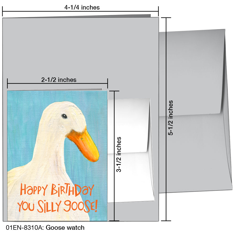 Goose Watch, Greeting Card (8310A), Enclosure, www.printedcanvas.com