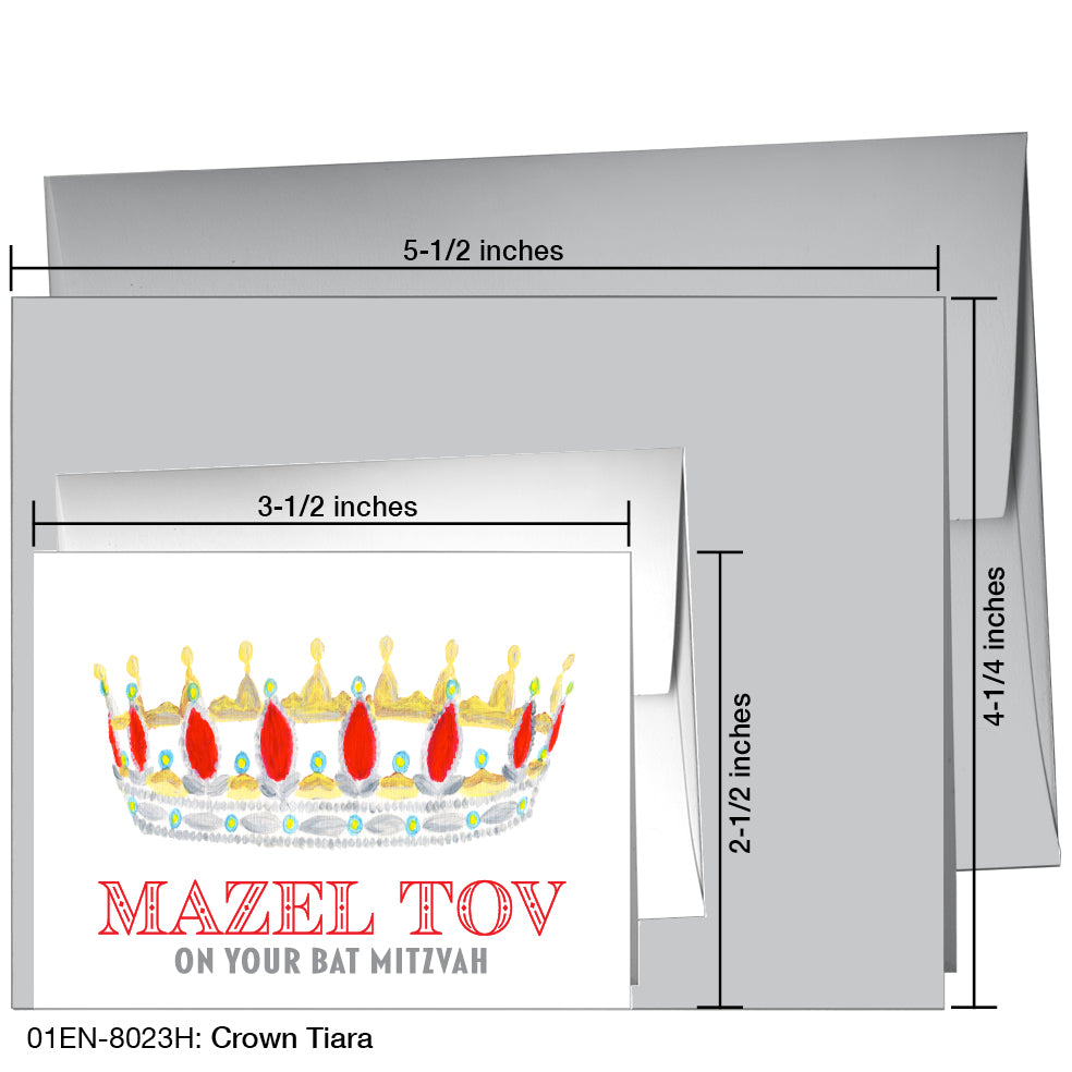 Crown Tiara, Greeting Card (8023H), Enclosure, printedcanvas.com