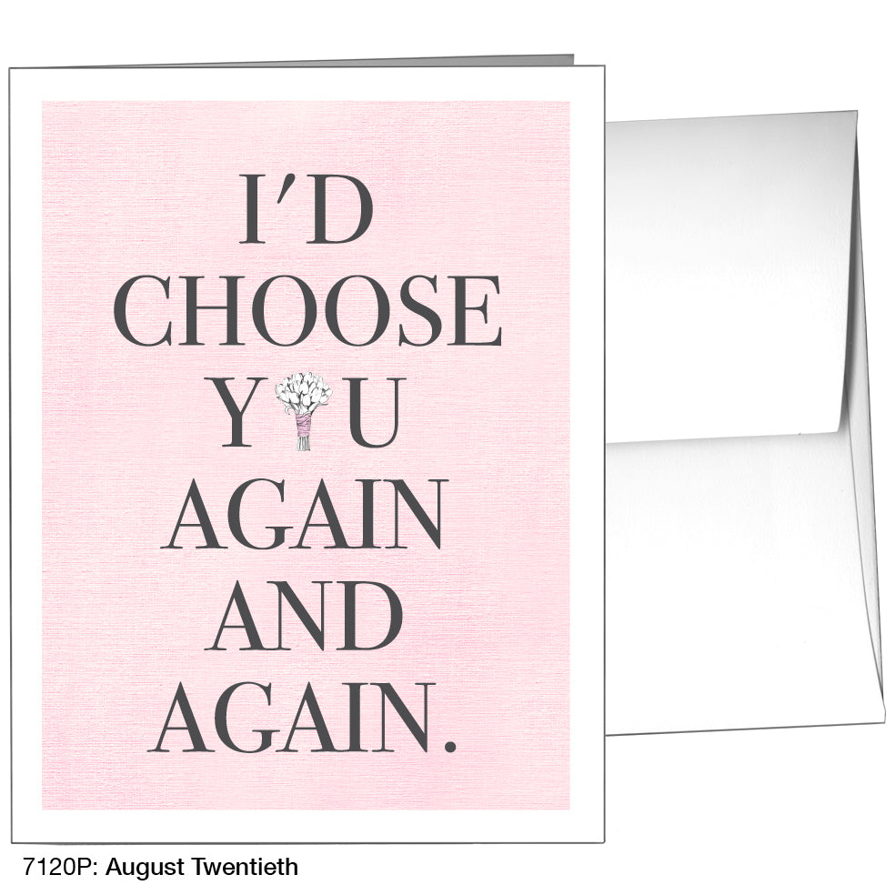 August Twentieth, Greeting Card (7120P), A2, printedcanvas.com