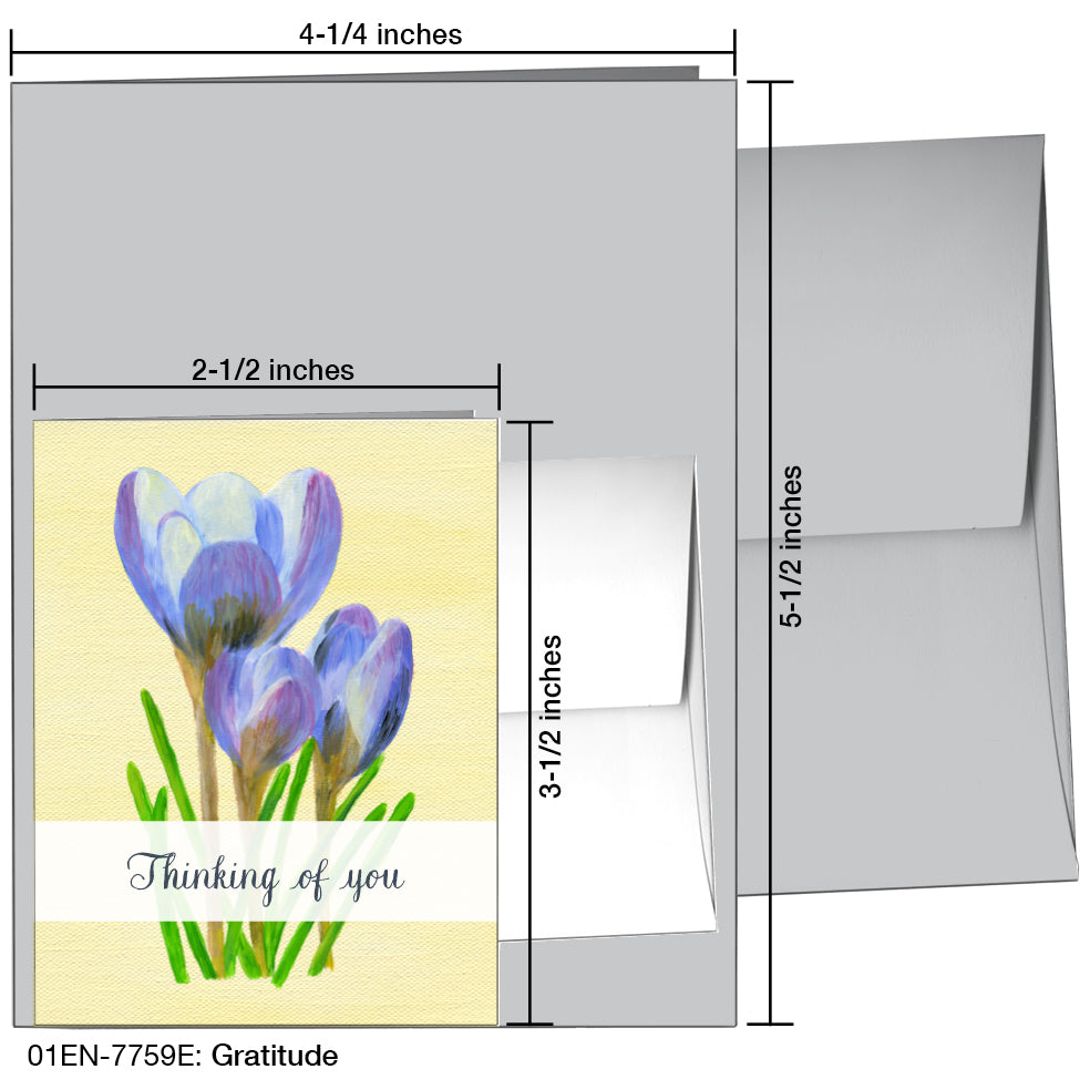 Gratitude, Greeting Card (7759E), Enclosure, www.printedcanvas.com