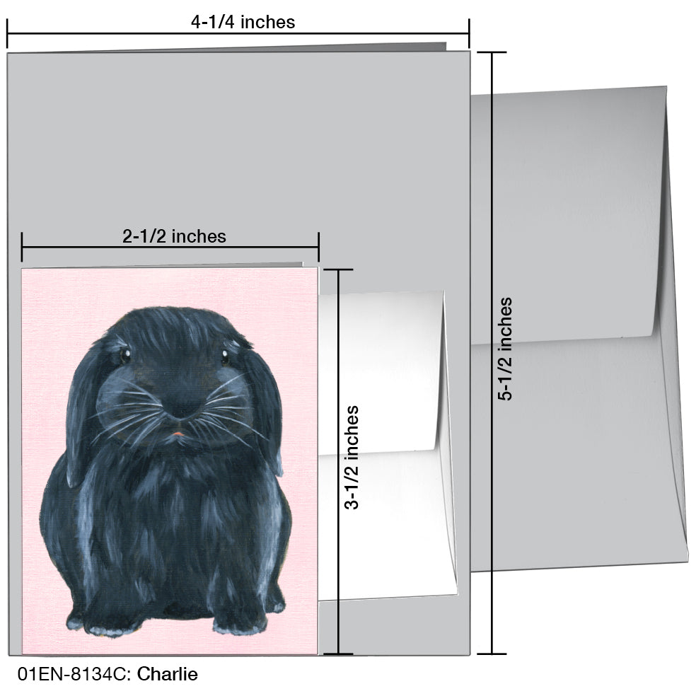 Charlie, Greeting Card (8134C), Enclosure Card, www.printedcanvas.com