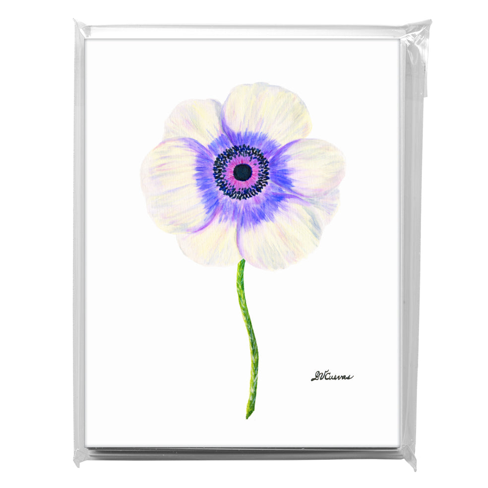 1818 Farm Anemone, Greeting Card (8133D), A2 8-Pack, printedcanvas.com