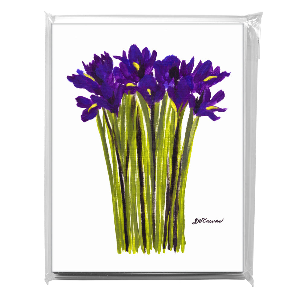 Bunch of Iris 2, Greeting Card (7541A), A2 Card 8-Pack, www.printedcanvas.com