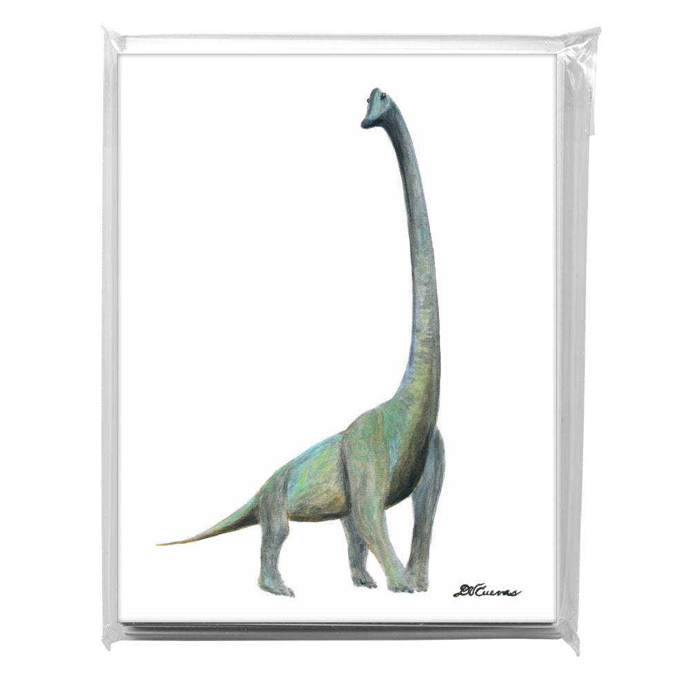 Brontosaurus, Greeting Card (8138A), A2 Card 8-Pack, www.printedcanvas.com