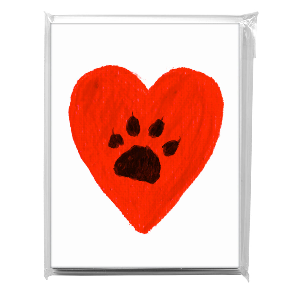 Cat Paw, Greeting Card (8356V), A2 8-Pack, printedcanvas.com