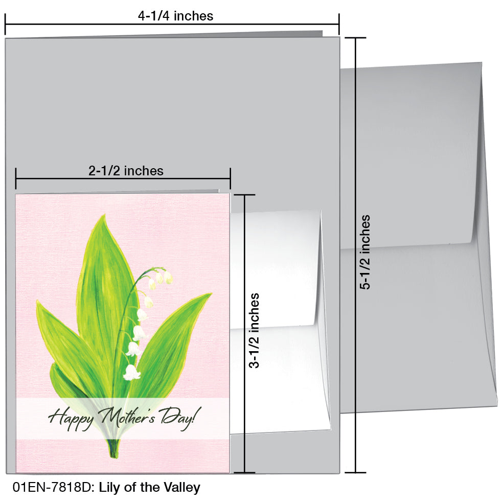 Lily of the Valley, Greeting Card (7818D), Enclosure, printedcanvas.com