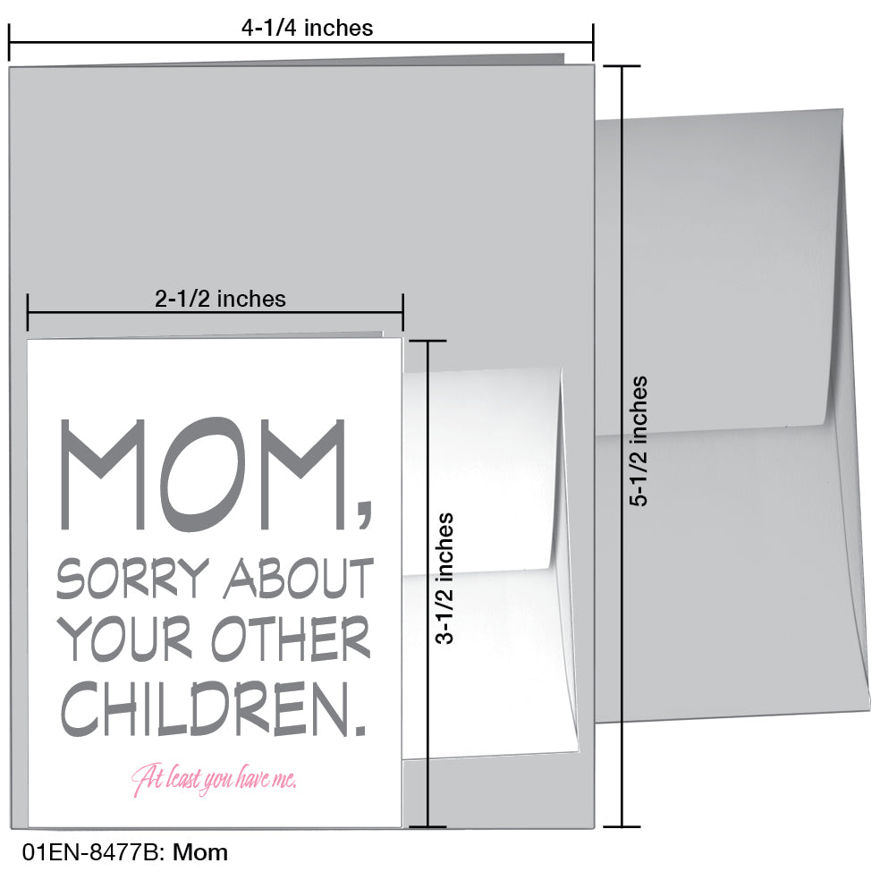 Mom, Greeting Card (8477B), Enclosure, www.printedcanvas.com