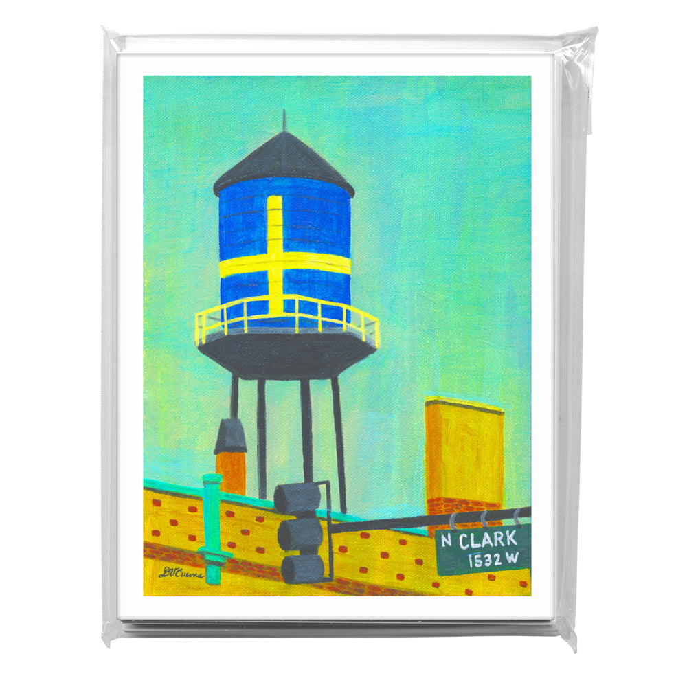 Andersonville Water Tower, Chicago, Greeting Card (8026), A2 8-Pack, printedcanvas.com