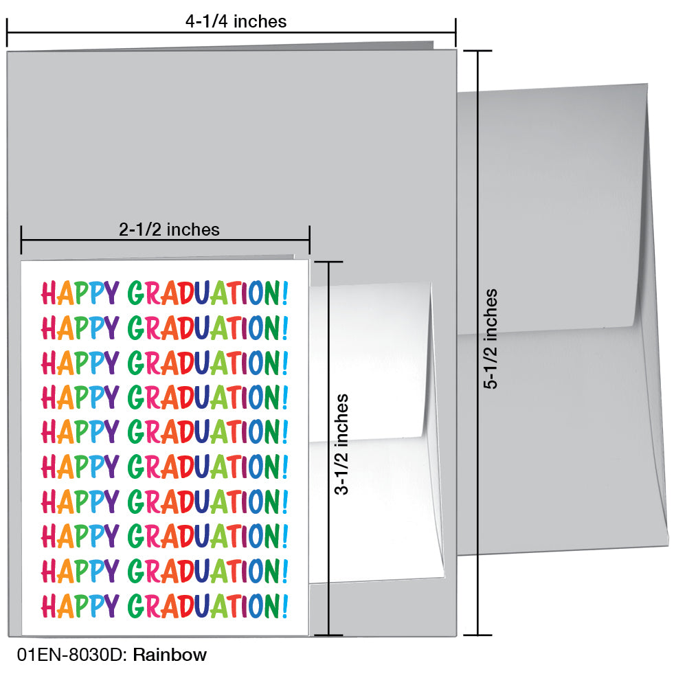 Rainbow, Greeting Card (8030D), Enclosure, www.printedcanvas.com