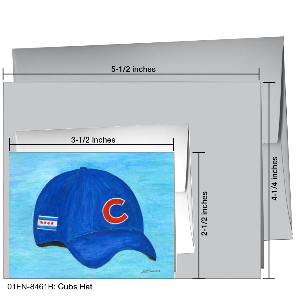 Cubs Hat, Greeting Card (8461B), Enclosure, www.printedcanvas.com