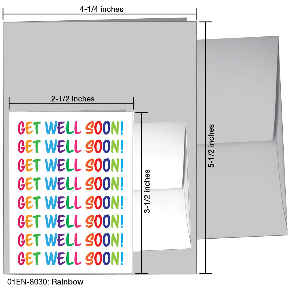 Rainbow, Greeting Card (8030), Enclosure, printedcanvas.com