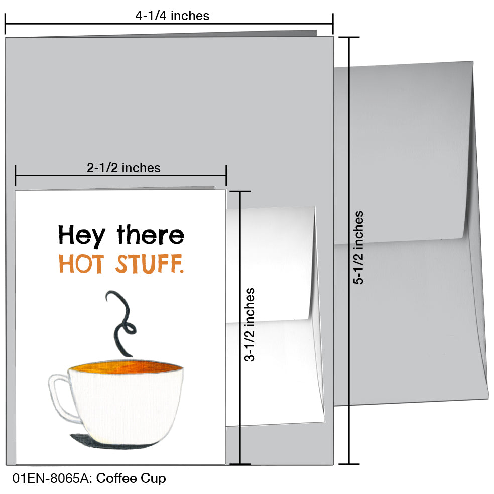 Coffee Cup, Greeting Card (8065A), Enclosure, www.printedcanvas.com