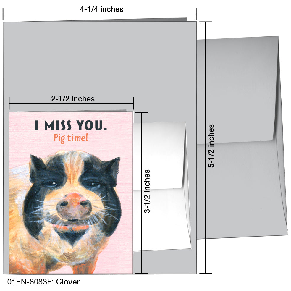 Clover, Greeting Card (8083F), Enclosure, printedcanvas.com