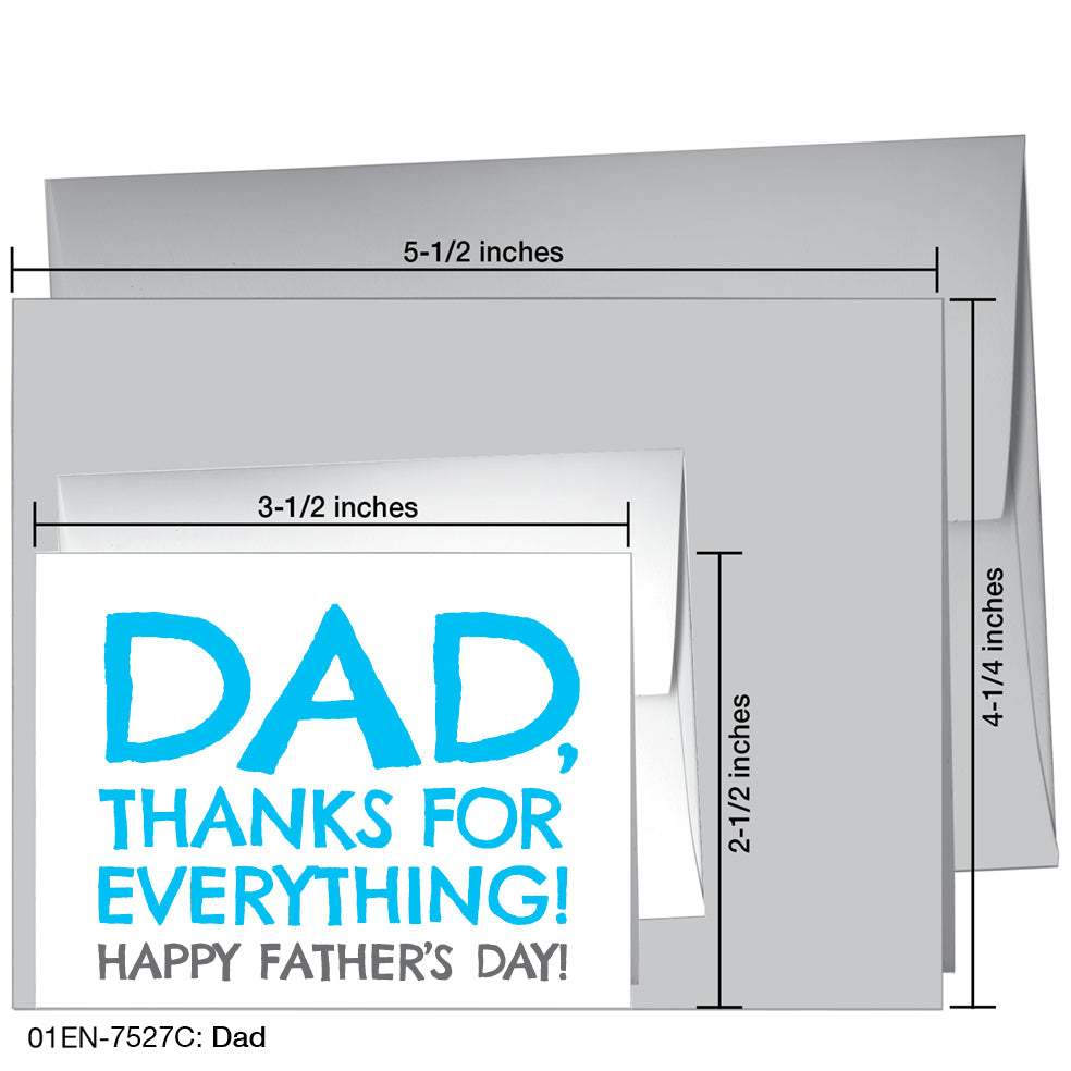 Dad, Greeting Card (7527C), Enclosure, www.printedcanvas.com